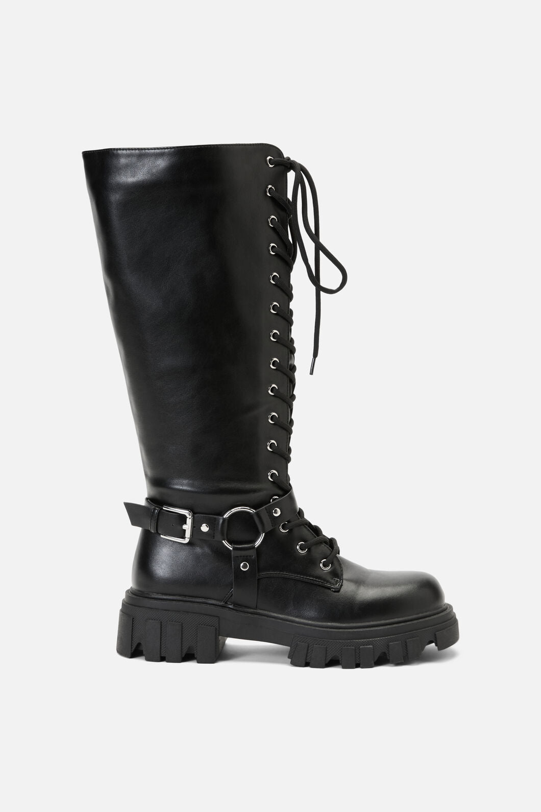 Dangerfield NZ - Biker Detail Knee High Boot - black