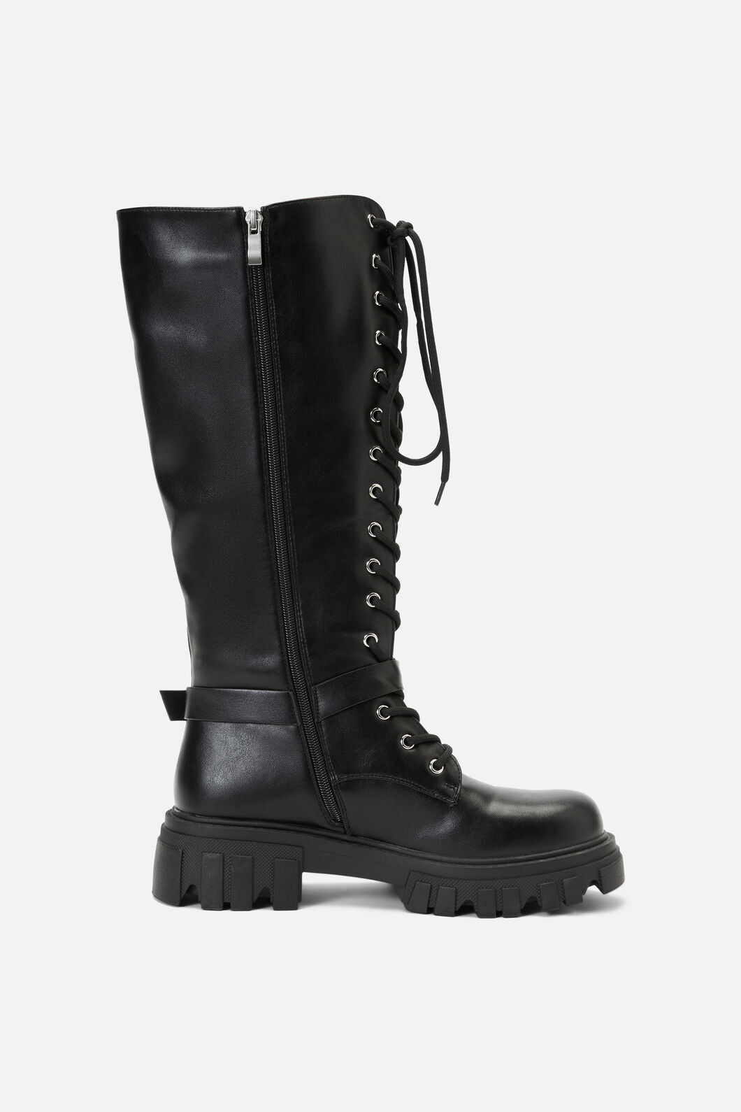 Dangerfield NZ - Biker Detail Knee High Boot - black