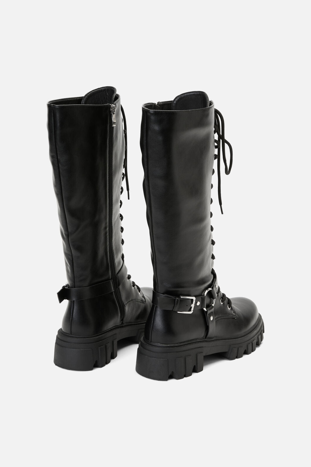 Dangerfield NZ - Biker Detail Knee High Boot - black