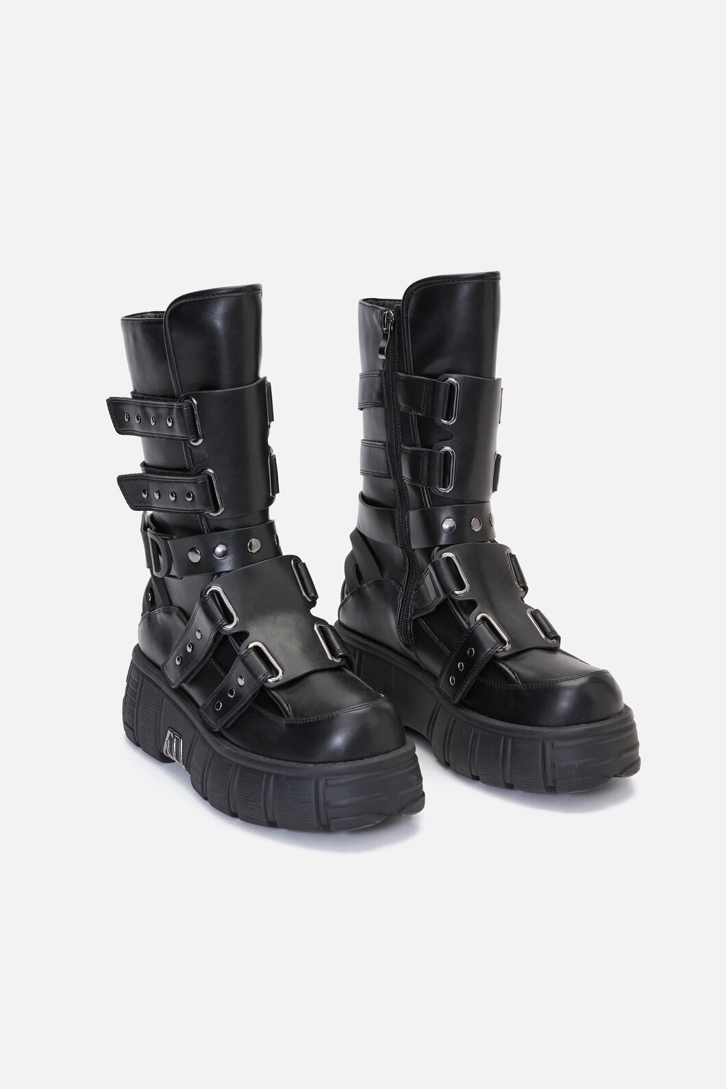 Dangerfield NZ - Strap & Stud Moto Boot - black