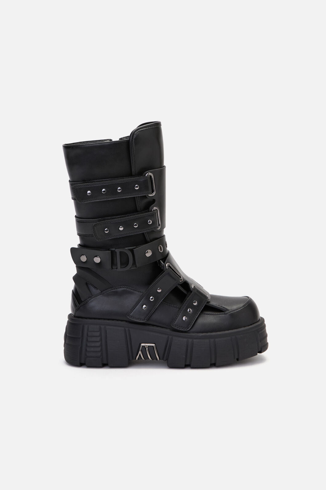 Dangerfield NZ - Strap & Stud Moto Boot - black