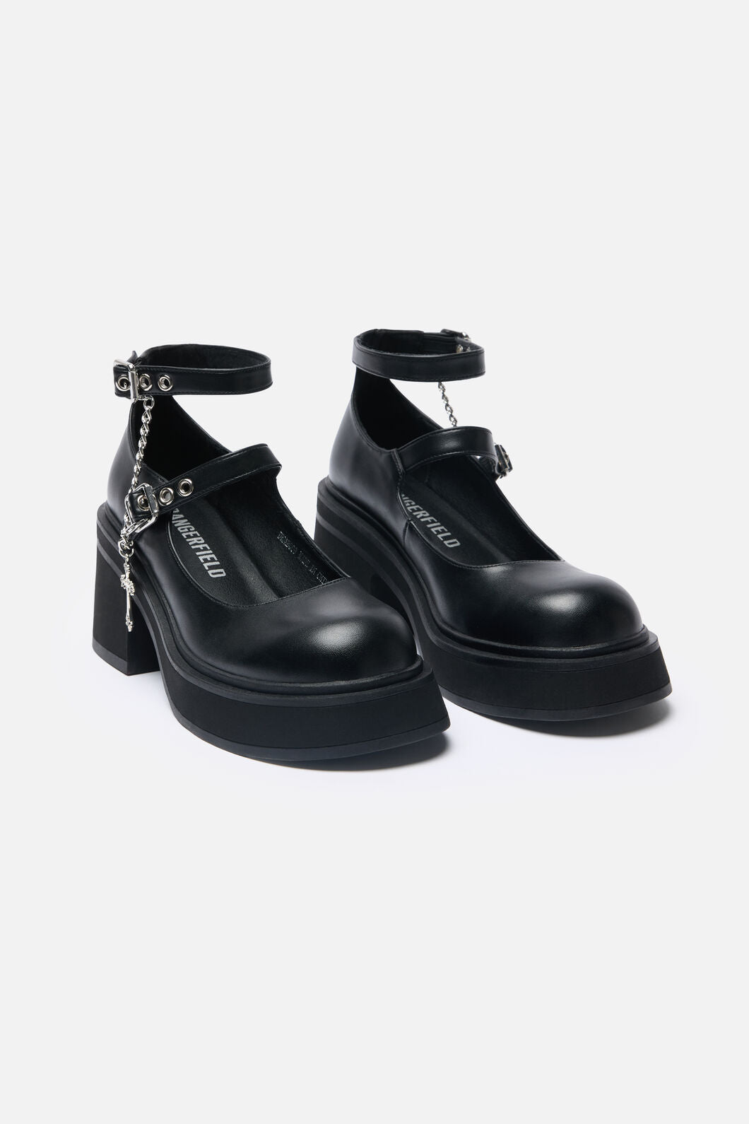 Black Friday - Cross Charm Mary Jane - black