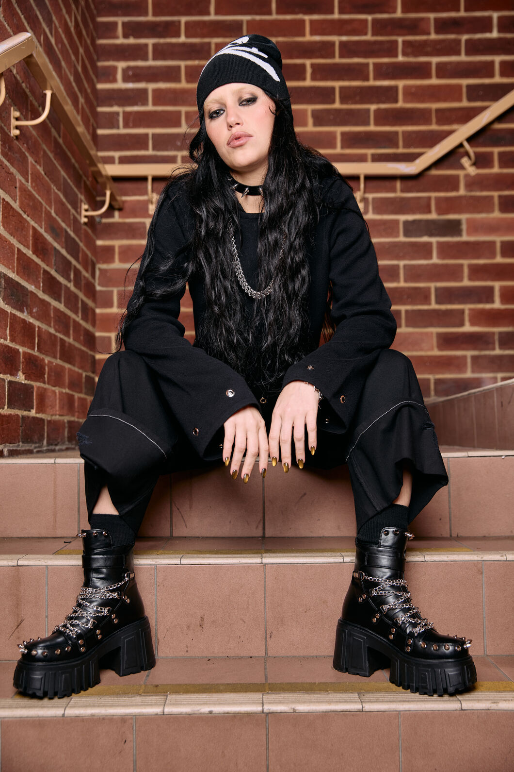 Dangerfield NZ - Chain Stud Boot - black