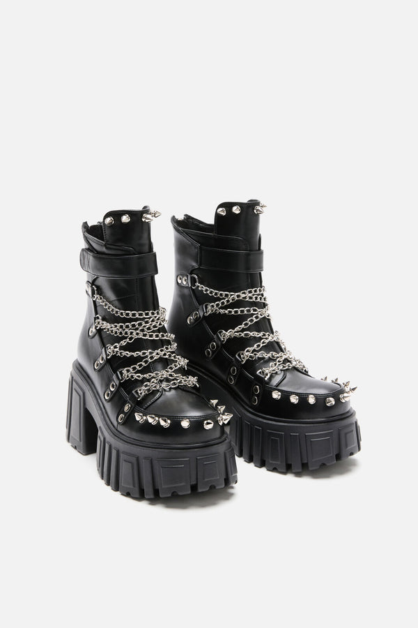 Dangerfield NZ - Chain Stud Boot - black