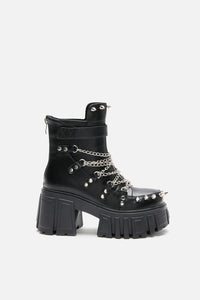 Dangerfield NZ - Chain Stud Boot - black
