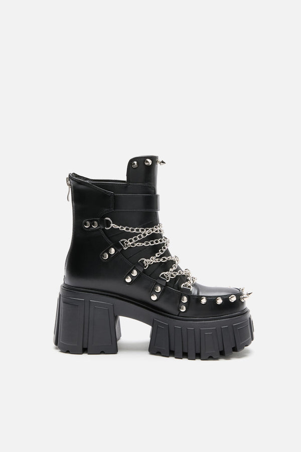 Dangerfield NZ - Chain Stud Boot - black