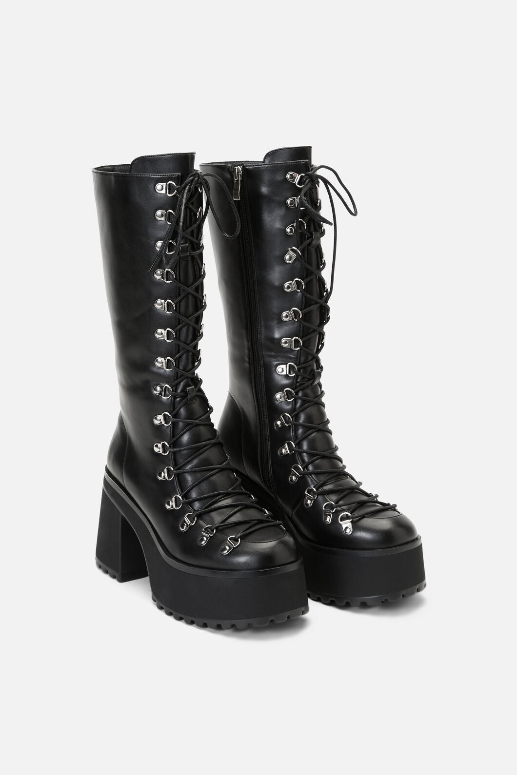 Dangerfield NZ - Corset Laced Long Boot - black