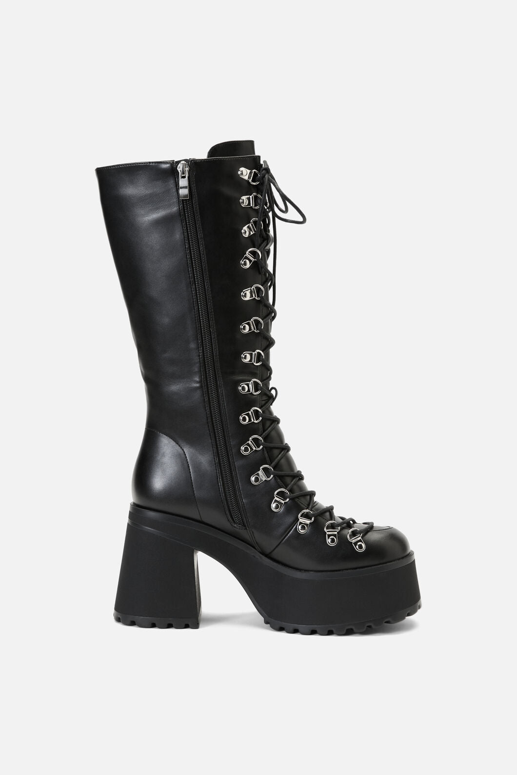 Dangerfield NZ - Corset Laced Long Boot - black