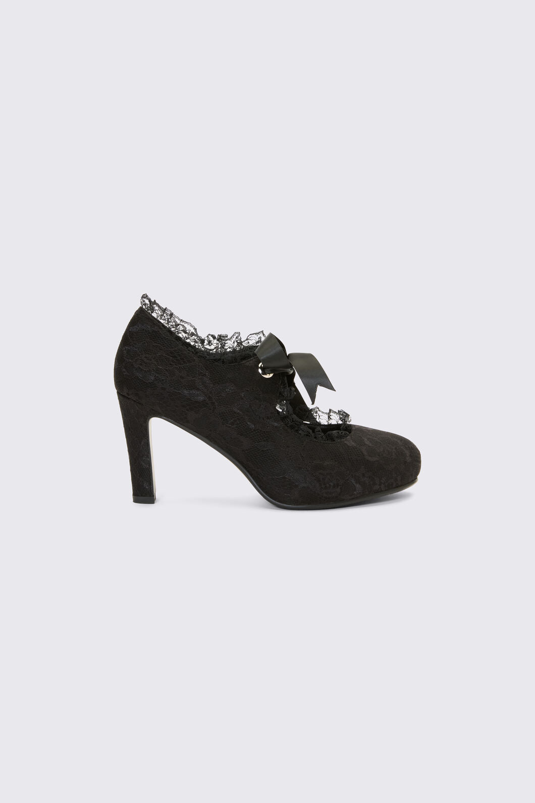 Dangerfield NZ - Black Lace On Lace Heel - black