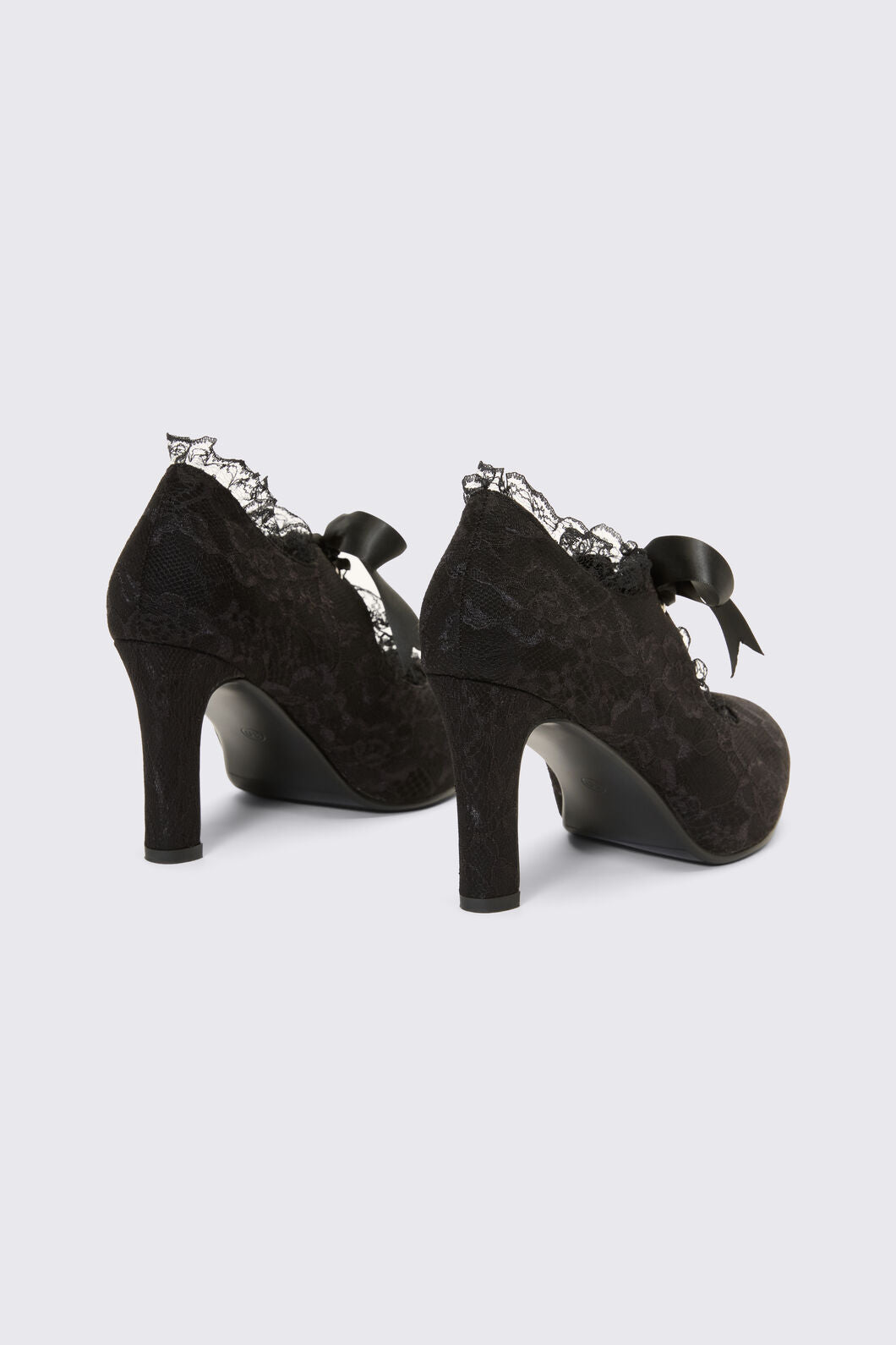 Dangerfield NZ - Black Lace On Lace Heel - black