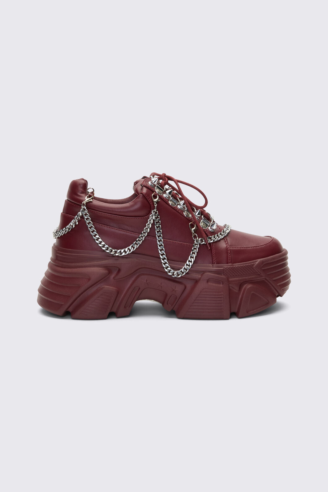 Dangerfield NZ - Plum Chained Sneakers - plum