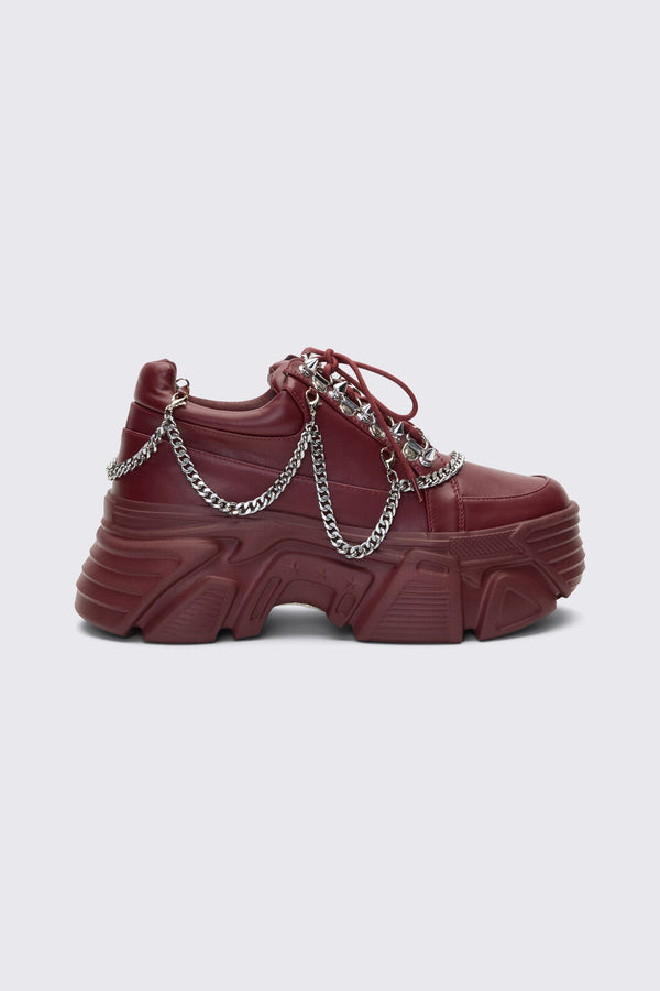 Dangerfield NZ - Plum Chained Sneakers - plum