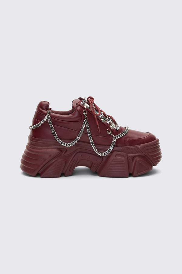 Dangerfield NZ - Plum Chained Sneakers - plum
