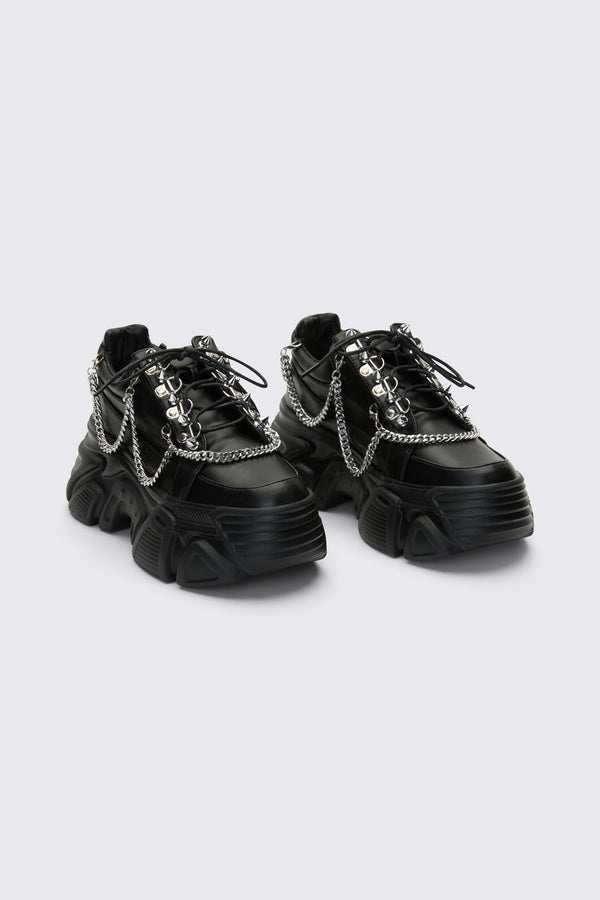 Dangerfield NZ - Black Chained Sneakers - black