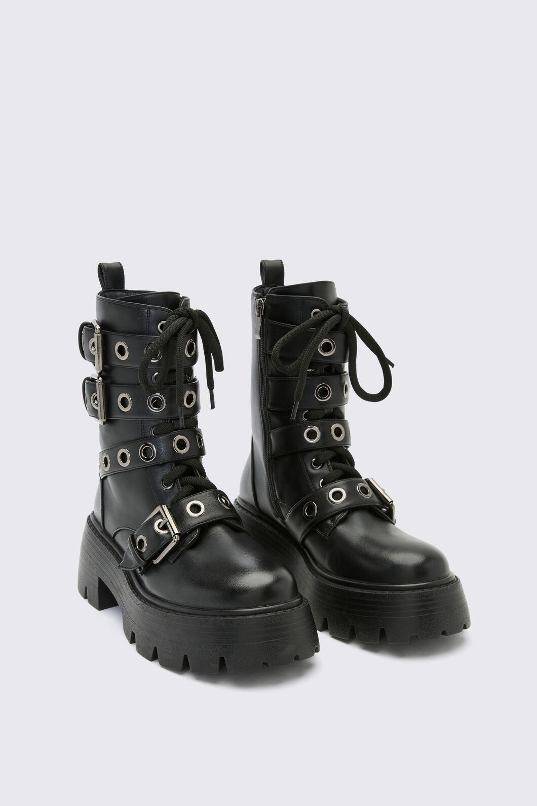 Dangerfield NZ - Eyelet Fat Lace Boot - black