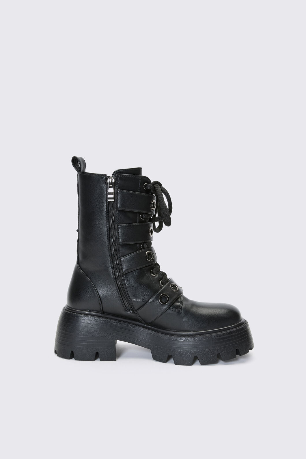 Dangerfield NZ - Eyelet Fat Lace Boot - black