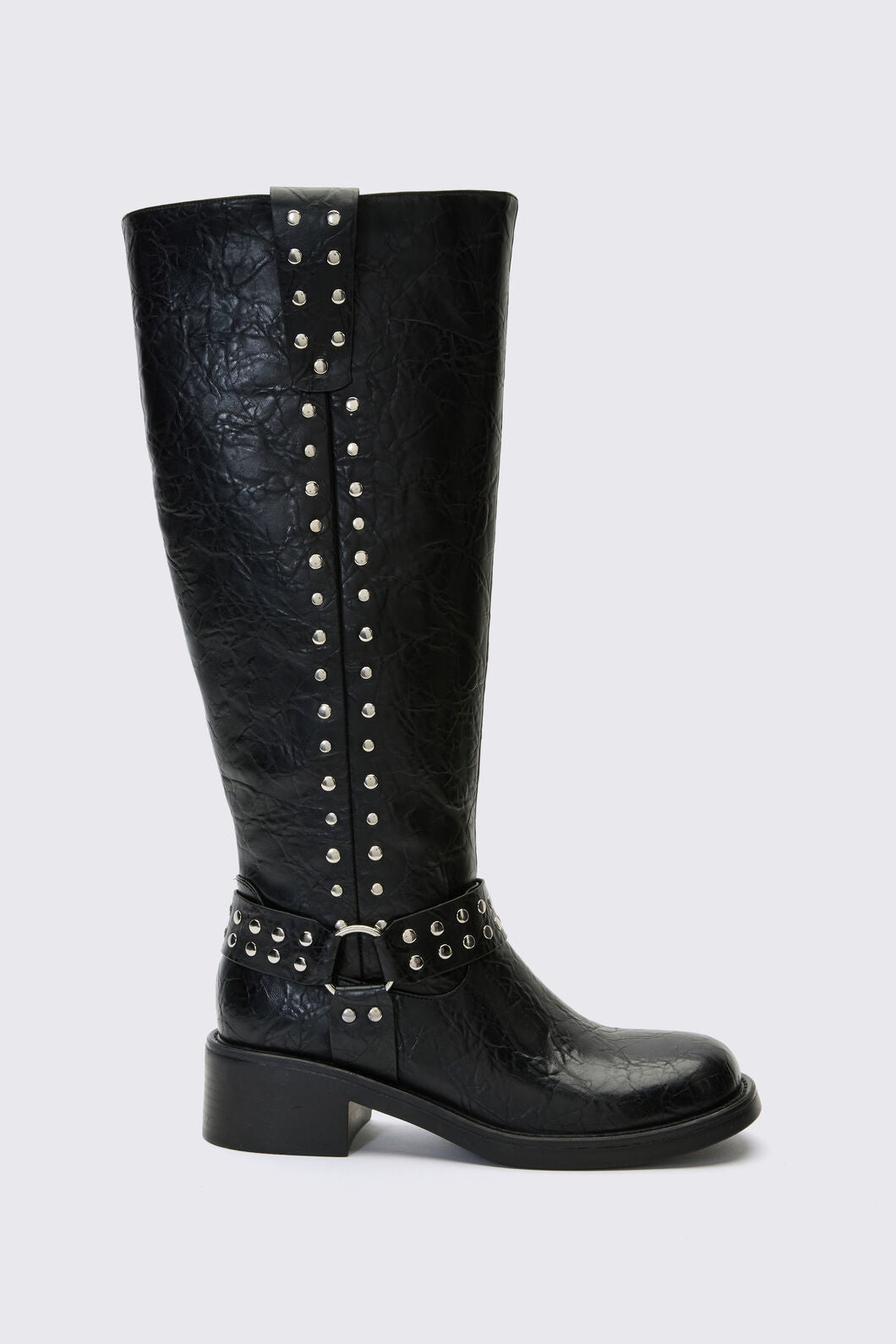 Dangerfield NZ - Stud Biker Knee Boot - black