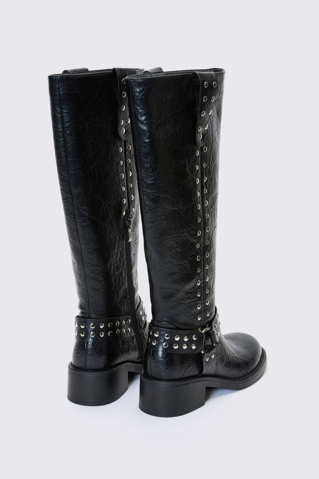 Dangerfield NZ - Stud Biker Knee Boot - black