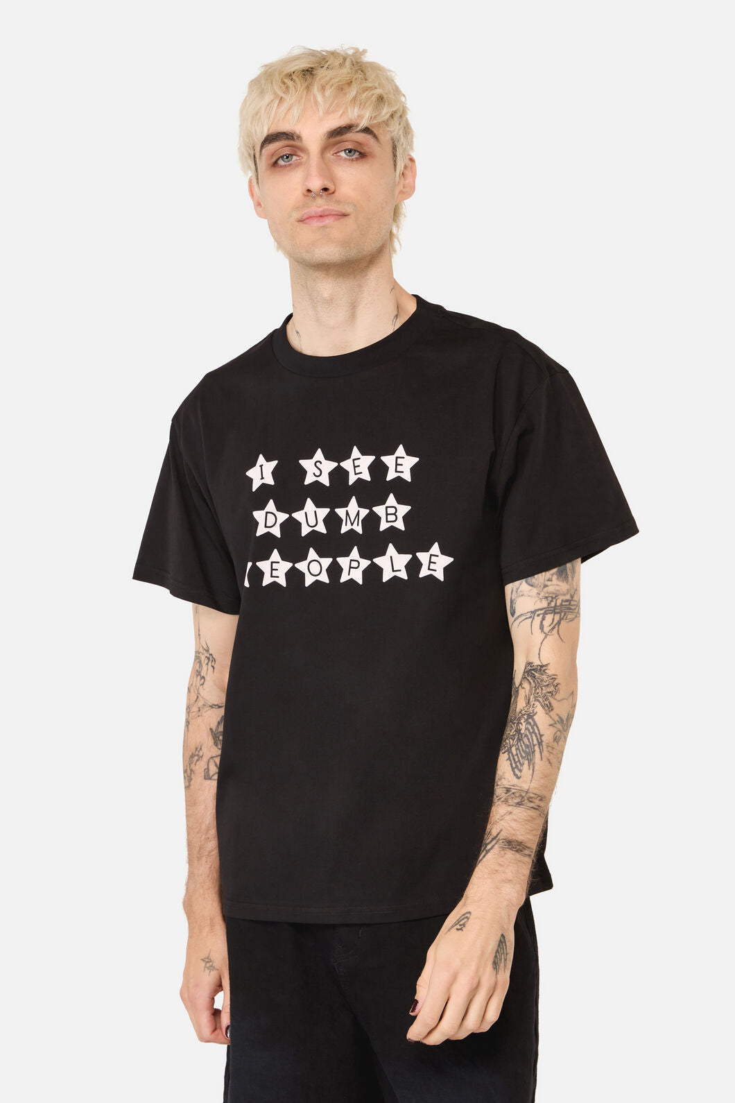 Pulp Kitchen - Dumb People Unisex Tee - black