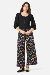 Princess Highway - Lily Broidery Top - black