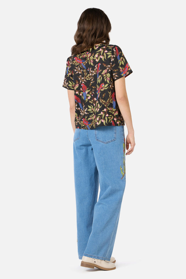 Princess Highway - Rosella Short Sleeve Top - black