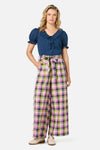 Princess Highway - Cassie Check Culotte - blue-multi