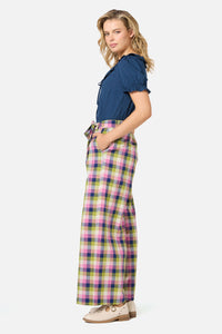 Princess Highway - Cassie Check Culotte - blue-multi