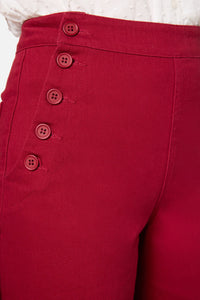 Princess Highway - Susan Sailor Drill Jean - red