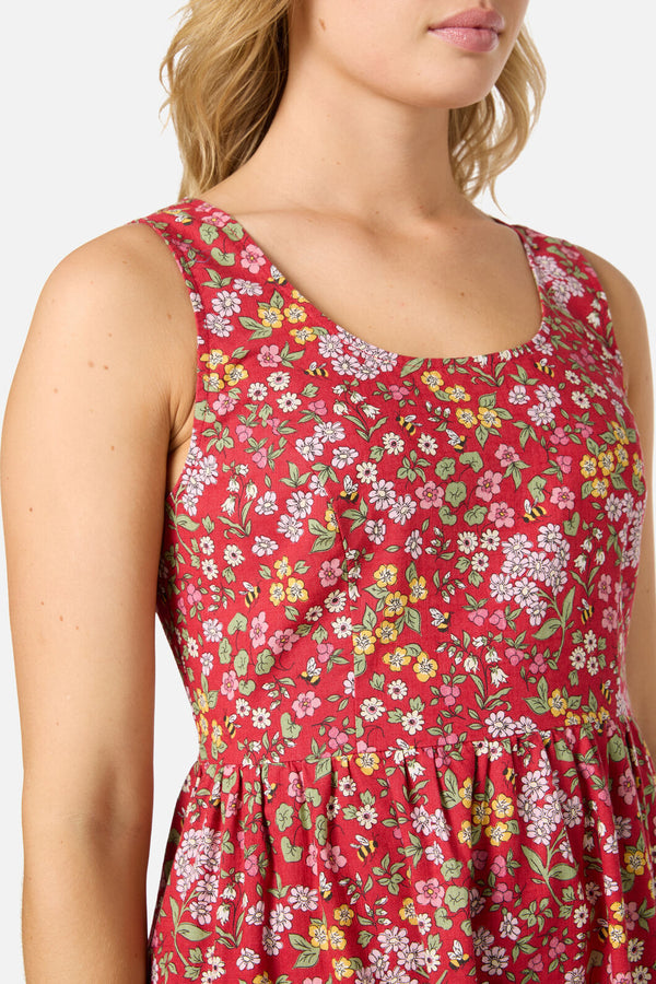 Princess Highway - Libby Bee Ditsy Midi Dress - red