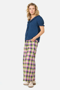 Princess Highway - Lulu Ruffle Blouse - navy