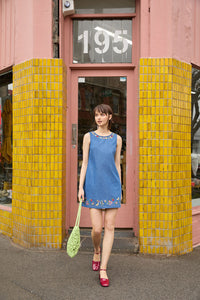 Princess Highway - Libby Bee Denim Shift Dress - blue-denim