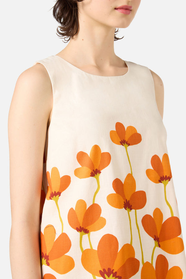 Princess Highway - Lulu Flower Shift Dress - cream