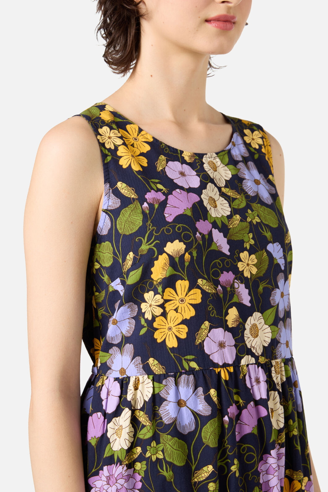 Princess Highway - Grasshopper Floral Midi Dress - navy