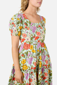 Princess Highway - Grasshopper Floral Mini Dress - green