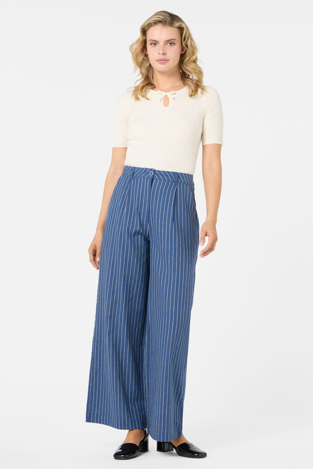 Princess Highway - Frankie Pinstripe Pant - navy
