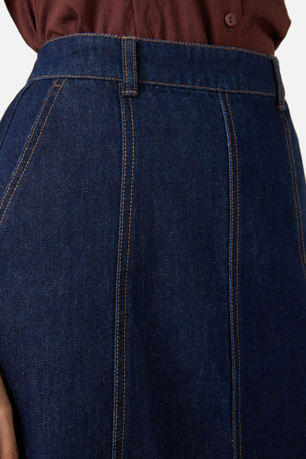 Princess Highway - Ophelia Dark Denim Skirt - dark-denim