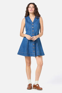Princess Highway - Carrie Denim Pinny - blue-denim