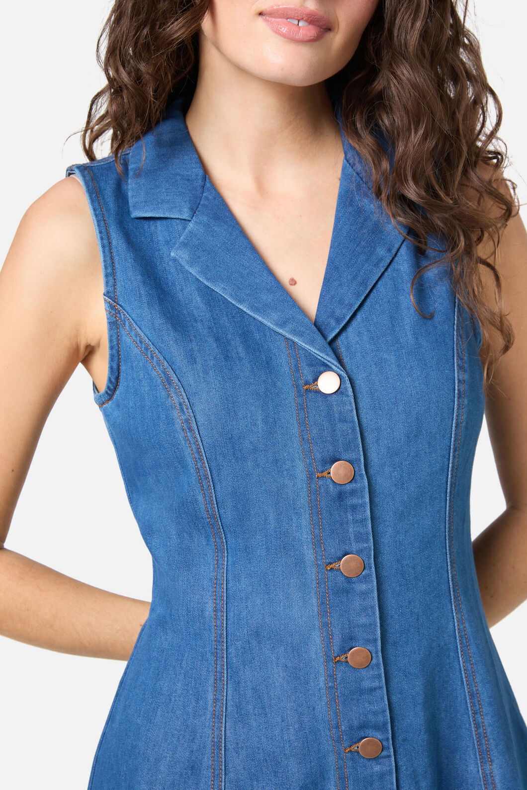 Princess Highway - Carrie Denim Pinny - blue-denim