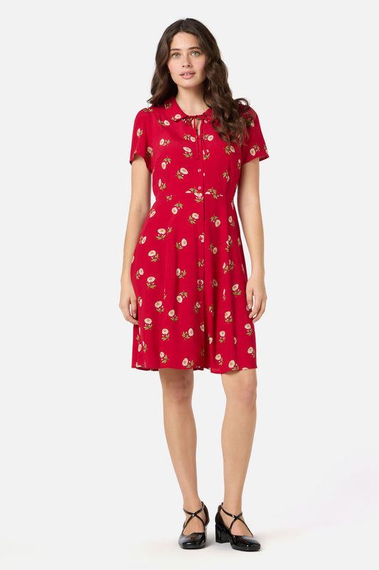 Princess Highway - Marguerite Daisy Mini Dress - red