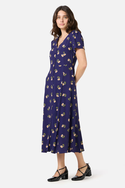 Princess Highway - Marguerite Daisy Midi Dress - navy