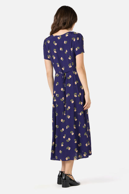 Princess Highway - Marguerite Daisy Midi Dress - navy