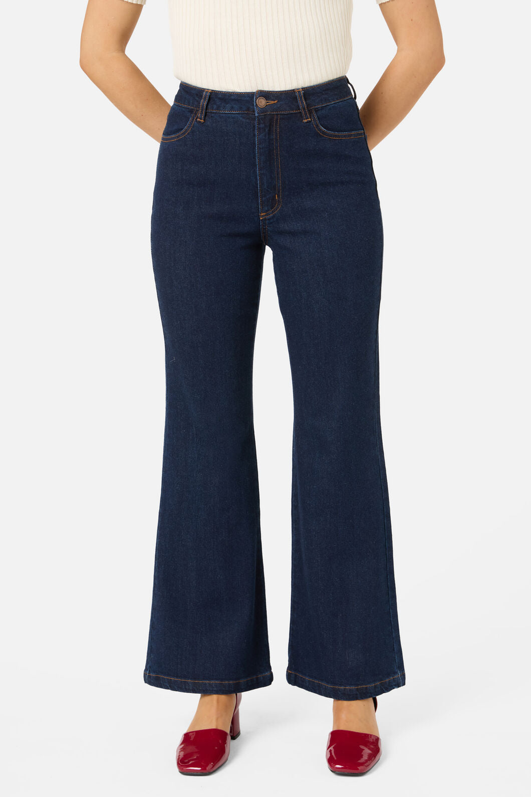 Princess Highway - Darcy Denim Flare Jean - dark-denim