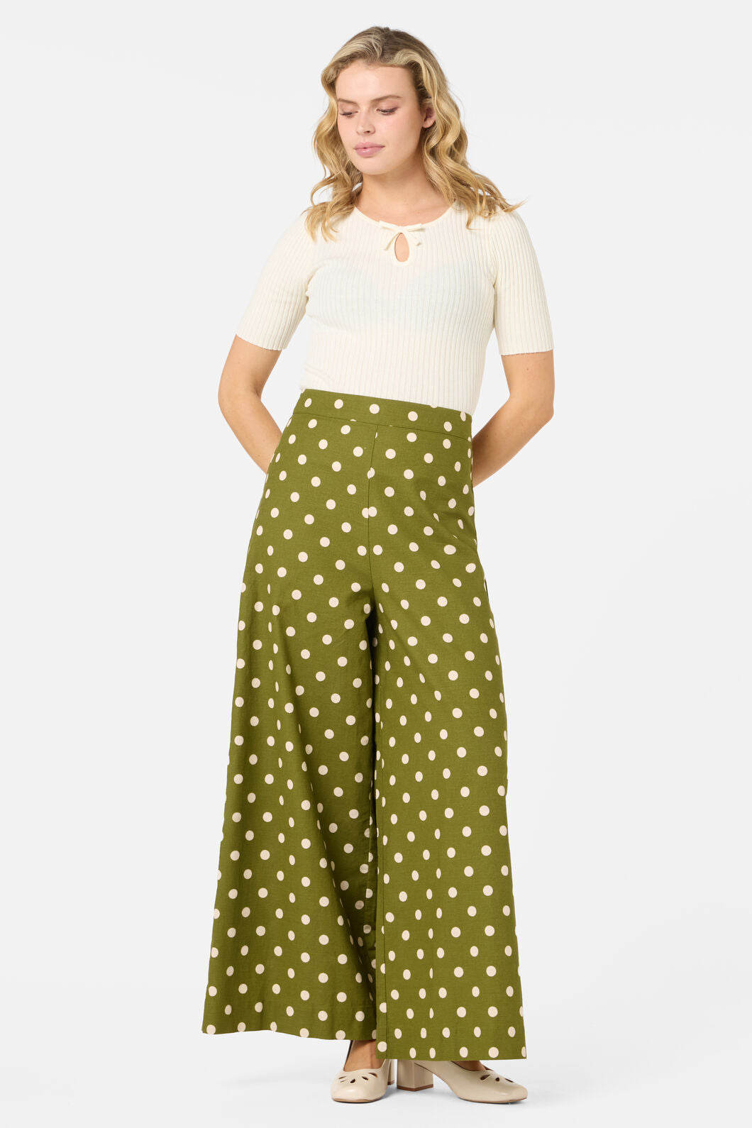 Princess Highway - Sara Bow Knit Top - cream