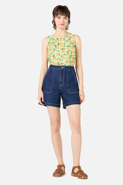 Princess Highway - Reece Denim Short - dark-denim