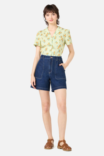 Princess Highway - Reece Denim Short - dark-denim