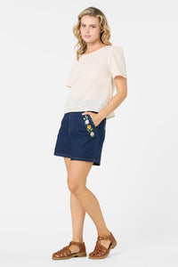 Princess Highway - Asher Broderie Top - cream