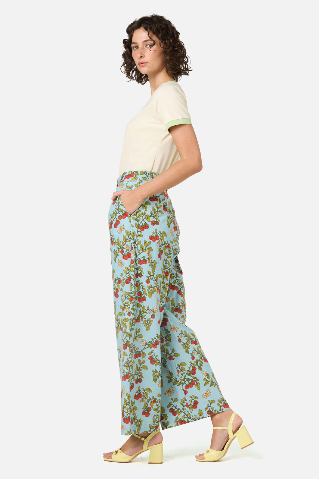 Princess Highway - Cherry Tomatoes Relaxed Pant - blue