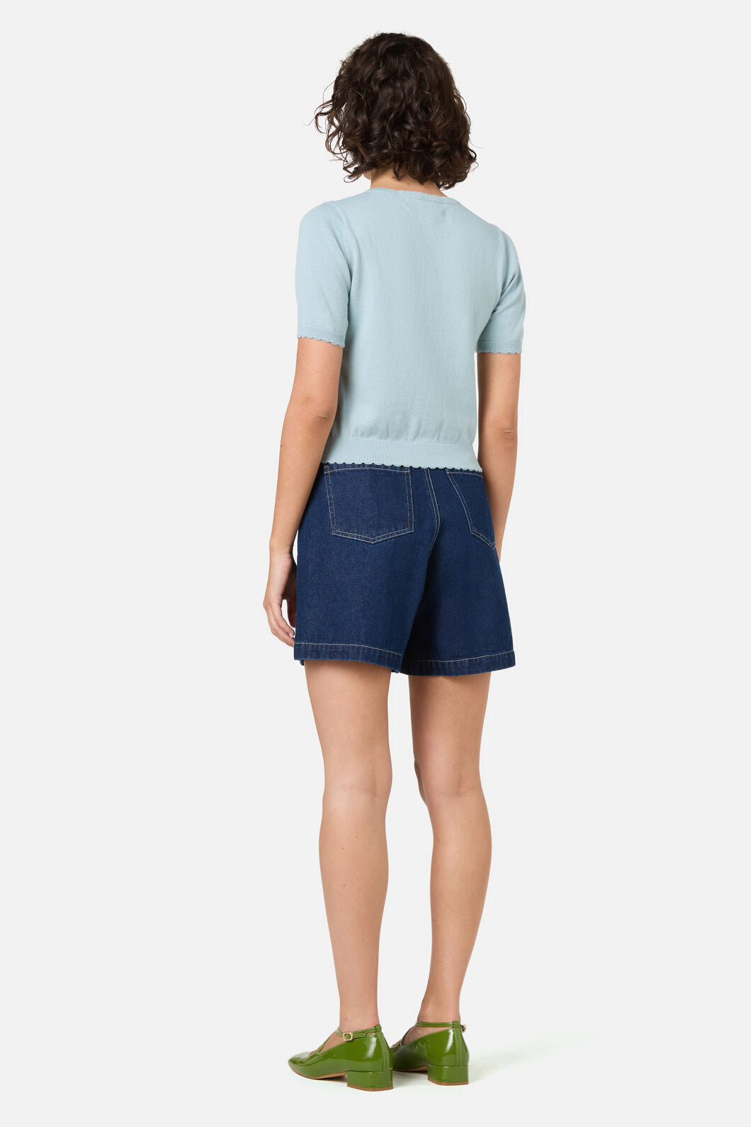 Princess Highway - Tomatoes Embroidered Cardigan - blue