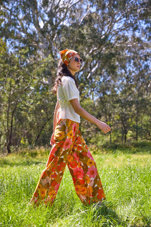 Princess Highway - Nellie 70'S Floral Culotte - pink
