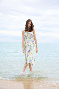 Princess Highway - Coral Reef Midi Dress - cream